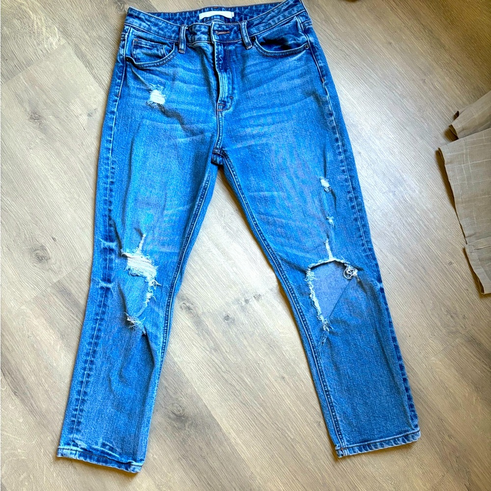 Hidden Ripped Denim Jeans Size 27